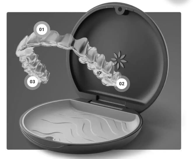happy patient after invisalign treatment
