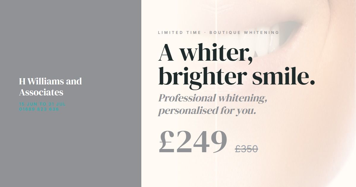 Teeth whitening promotion